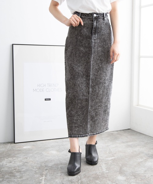 Newlyme（ニューリーミー）の「デニムタイトスカート（スカート・レディース・ブラック/インディゴブルー/ライトインディゴブルー・MEDIUM/LARGE/X-LARGE/SMALL）」の11枚目の写真