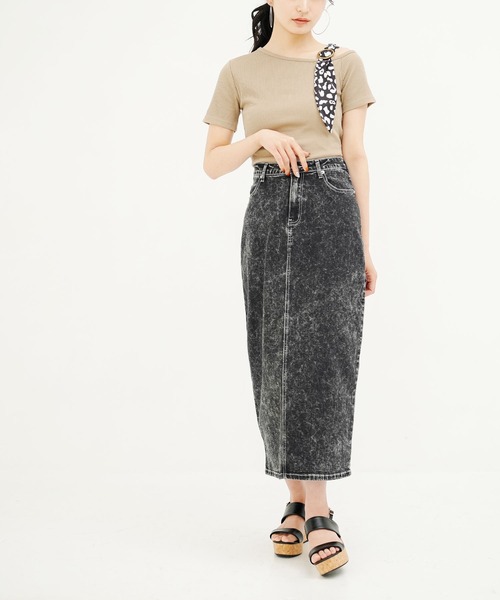 Newlyme（ニューリーミー）の「デニムタイトスカート（スカート・レディース・ブラック/インディゴブルー/ライトインディゴブルー・MEDIUM/LARGE/X-LARGE/SMALL）」の13枚目の写真