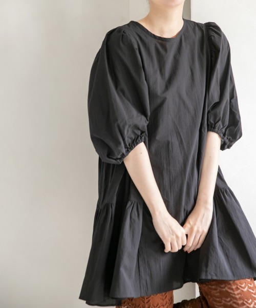 LOWRYS FARM(ローリーズファーム)の「ティアードチュニック6S 946836(シャツ/ブラウス・レディース・ブラック/ダークブラウン/パープル/オフホワイト・FREE)」の7枚目の写真