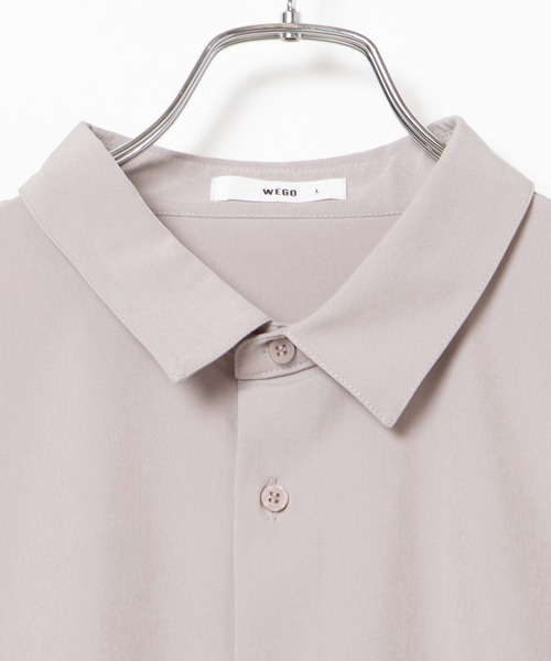 WEGO(ウィゴー)の「WEGO/イージーケアビッグ半袖シャツ(シャツ/ブラウス・メンズ・ブラック/ベージュ/ホワイト/ブルー/ブラウン系その他・MEDIUM/LARGE)」の14枚目の写真