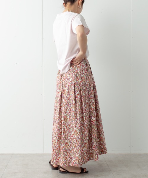 Omekashi（オメカシ）の「タックフレアロングスカート（スカート・レディース・グリーン/ブラック/ブラウン・36/38）」の8枚目の写真