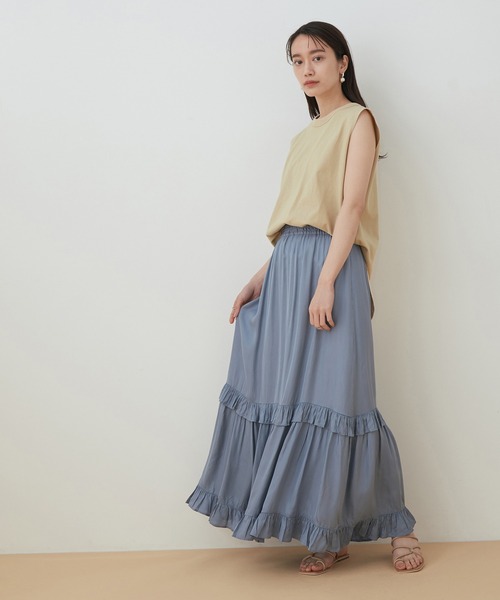 Champion(チャンピオン)の「【CHAMPION for ADAM ET ROPE'】別注タンクトップ(Tシャツ/カットソー・レディース・ブラック/ホワイト/ベージュ/ピンク・FREE)」の5枚目の写真