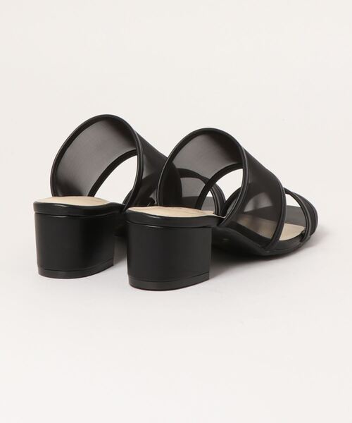 NOFALL(ノーフォール)の「ダブルベルトシアーチャンキーヒールサンダル(サンダル・レディース・ブラック/グレー/アイボリー/キャメル・LL/3L/SS/S/M/L)」の5枚目の写真