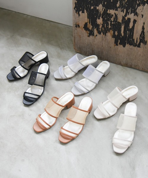 NOFALL(ノーフォール)の「ダブルベルトシアーチャンキーヒールサンダル(サンダル・レディース・ブラック/グレー/アイボリー/キャメル・LL/3L/SS/S/M/L)」の17枚目の写真