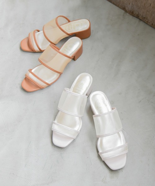 NOFALL(ノーフォール)の「ダブルベルトシアーチャンキーヒールサンダル(サンダル・レディース・ブラック/グレー/アイボリー/キャメル・LL/3L/SS/S/M/L)」の18枚目の写真