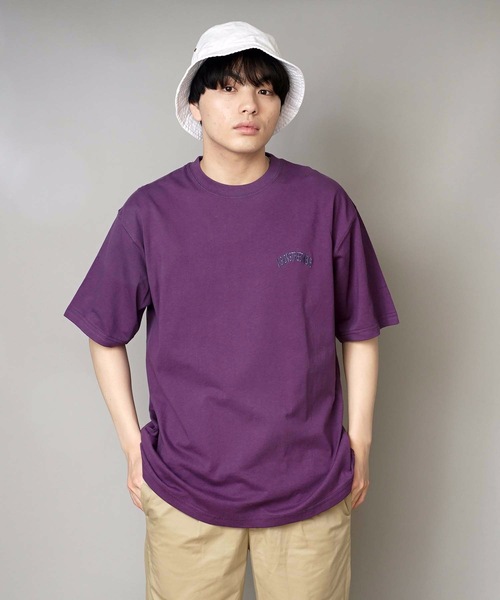 VISION STREET WEAR(ヴィジョンストリートウェア)の「【VISION STREET WEAR/ビジョンストリートウェア】サテンワッペン付き バックプリント ブランドロゴ刺繍 Tシャツ(Tシャツ/カットソー・メンズ・ブラック/ダークパープル/アイボリー・X-LARGE/LARGE/MEDIUM)」の8枚目の写真
