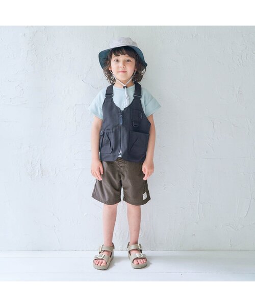 apres les cours(アプレレクール)の「アクティブハーフパンツ 5分丈_水陸両用(その他パンツ・キッズ・オレンジ/サックスブルー/チャコール・80/90/110/120/130/100/140)」の5枚目の写真