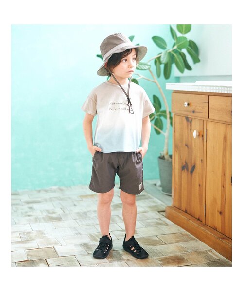 apres les cours(アプレレクール)の「アクティブハーフパンツ 5分丈_水陸両用(その他パンツ・キッズ・オレンジ/サックスブルー/チャコール・80/90/110/120/130/100/140)」の8枚目の写真