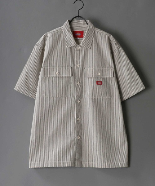 Dickies(ディッキーズ)の「【Dickies】 ディッキーズ T/Cツイル リラクシング ワークシャツ(シャツ/ブラウス・メンズ・チャコールグレー/ブラック/ベージュ/アイボリー/ホワイト系その他/グレー系その他/ブラック系その他/ベージュ系その他・M/L/XL)」の3枚目の写真