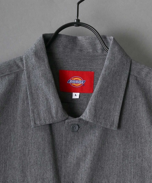 Dickies(ディッキーズ)の「【Dickies】 ディッキーズ T/Cツイル リラクシング ワークシャツ(シャツ/ブラウス・メンズ・チャコールグレー/ブラック/ベージュ/アイボリー/ホワイト系その他/グレー系その他/ブラック系その他/ベージュ系その他・M/L/XL)」の9枚目の写真