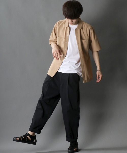 Dickies(ディッキーズ)の「【Dickies】 ディッキーズ T/Cツイル リラクシング ワークシャツ(シャツ/ブラウス・メンズ・チャコールグレー/ブラック/ベージュ/アイボリー/ホワイト系その他/グレー系その他/ブラック系その他/ベージュ系その他・M/L/XL)」の22枚目の写真
