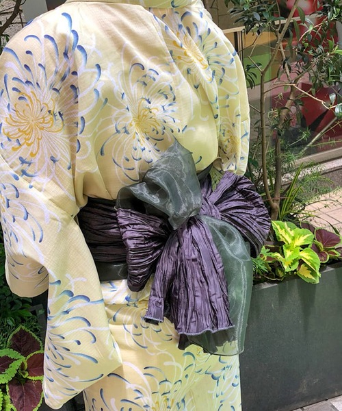 OSORO】菊柄浴衣SET 9/23限定セール‼️】紺の菊牡丹と流水