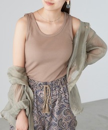 Chaco closet | コットンリブシンプルタンクトップ(タンクトップ)