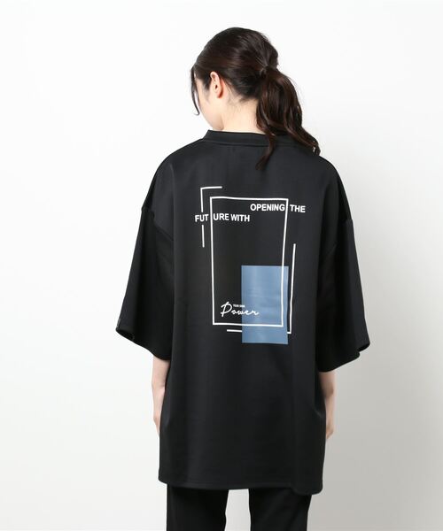Pledge（プレッジ）の「【Bl】【pledge】プリントBIGクルーネックTEE（Tシャツ/カットソー・レディース・ブラック系その他/ブラック系その他2/ベージュ系その他2/ブルー系その他2/ホワイト系その他/ホワイト系その他3/ホワイト系その他2/ベージュ系その他/ブルー系その他3/ブラック系その他3/ブルー系その他/ベージュ系その他3・LARGE/MEDIUM）」の16枚目の写真