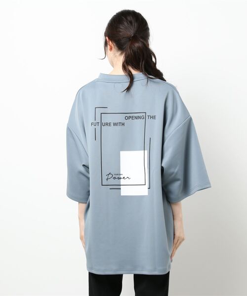 Pledge（プレッジ）の「【Bl】【pledge】プリントBIGクルーネックTEE（Tシャツ/カットソー・レディース・ブラック系その他/ブラック系その他2/ベージュ系その他2/ブルー系その他2/ホワイト系その他/ホワイト系その他3/ホワイト系その他2/ベージュ系その他/ブルー系その他3/ブラック系その他3/ブルー系その他/ベージュ系その他3・LARGE/MEDIUM）」の17枚目の写真