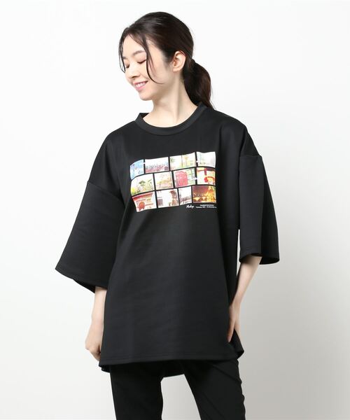 Pledge（プレッジ）の「【Bl】【pledge】プリントBIGクルーネックTEE（Tシャツ/カットソー・レディース・ブラック系その他/ブラック系その他2/ベージュ系その他2/ブルー系その他2/ホワイト系その他/ホワイト系その他3/ホワイト系その他2/ベージュ系その他/ブルー系その他3/ブラック系その他3/ブルー系その他/ベージュ系その他3・LARGE/MEDIUM）」の19枚目の写真