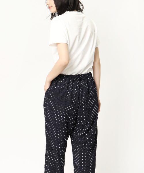 GRANDMA MAMA DAUGHTER(グランマママドーター)の「∴【GRANDMA MAMA DAUGHTER / グランママドーター】ドットイージーパンツ GP912591(その他パンツ・レディース・ネイビー/ブラック・0)」の8枚目の写真