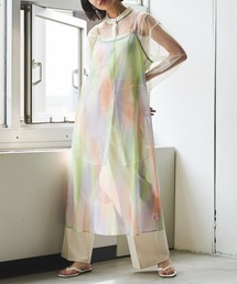 VACANCY | ペイント柄チュールキャミワンピース(ワンピース)