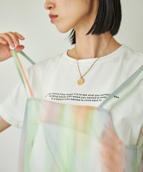 VACANCY（ヴァカンシー）の「ペイント柄チュールキャミワンピース（ワンピース・レディース・その他・FREE）」の9枚目の写真