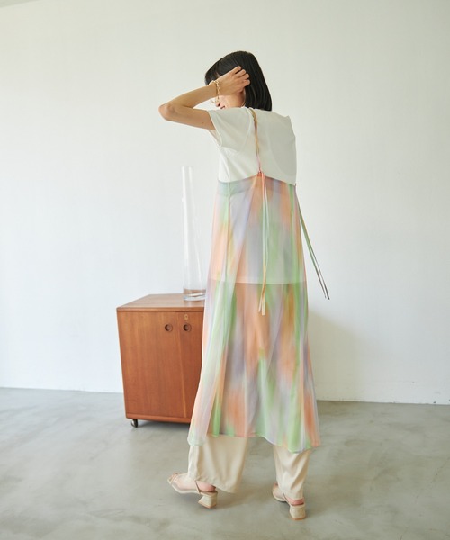 VACANCY（ヴァカンシー）の「ペイント柄チュールキャミワンピース（ワンピース・レディース・その他・FREE）」の12枚目の写真