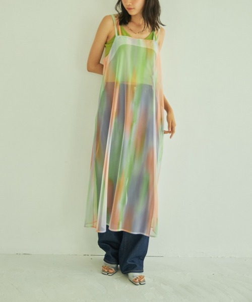 VACANCY（ヴァカンシー）の「ペイント柄チュールキャミワンピース（ワンピース・レディース・その他・FREE）」の18枚目の写真