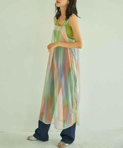 VACANCY（ヴァカンシー）の「ペイント柄チュールキャミワンピース（ワンピース・レディース・その他・FREE）」の19枚目の写真