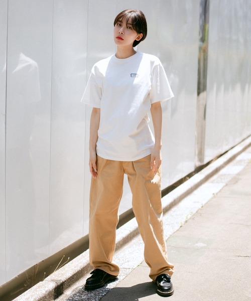 X-girl（エックスガール）の「WIDE TAPERED PANTS（その他パンツ・レディース・ライトグレー/ブラック/ベージュ/パープル・S/M/XS）」の8枚目の写真