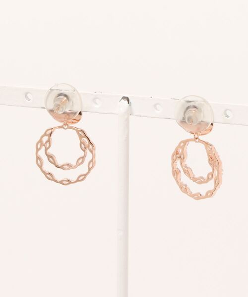 Futier land(フューティアランド)の「ビジューWリングピアス(ピアス(両耳用)・レディース・シルバー/ゴールド・FREE)」の12枚目の写真