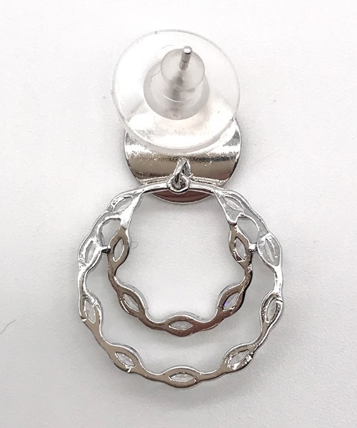 Futier land(フューティアランド)の「ビジューWリングピアス(ピアス(両耳用)・レディース・シルバー/ゴールド・FREE)」の9枚目の写真