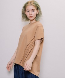 refinedworks | 刺繍レース身頃切替PO(Tシャツ/カットソー)