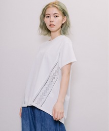 刺繍レース身頃切替PO