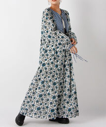 ◇【WEB先行販売】インド柄ワンピース