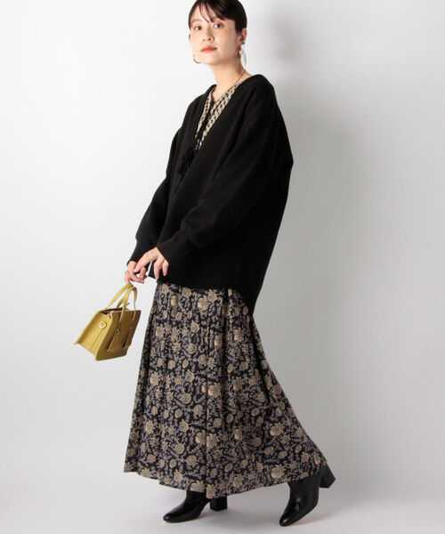 NOLLEY’S(ノーリーズ)の「◇【WEB先行販売】インド柄ワンピース(ワンピース・レディース・ブラック系その他3/ブルー系その他3・FREE)」の6枚目の写真