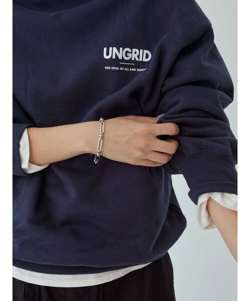 Ungrid（アングリッド）の「デザインチェーンブレス（ブレスレット・レディース・シルバー/ゴールド・FREE）」の2枚目の写真