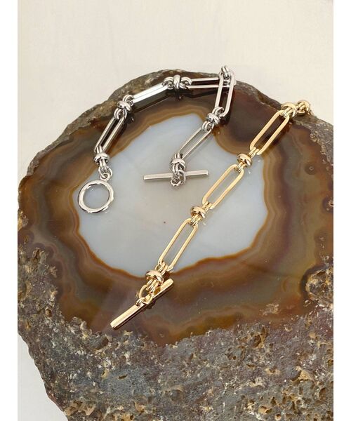 Ungrid（アングリッド）の「デザインチェーンブレス（ブレスレット・レディース・シルバー/ゴールド・FREE）」の3枚目の写真