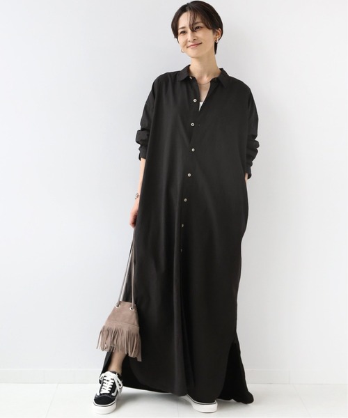 ARMEN(アーメン)の「【ARMEN】UTILITY R/C LONG ONEPIECE SMU:別注ワンピース◆(シャツワンピース・レディース・ブラック/グレー・FREE)」の22枚目の写真