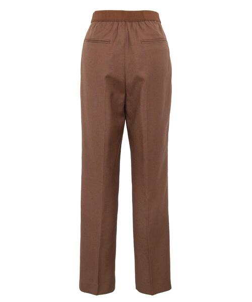 Drawer（ドゥロワー）の「＜Drawer（ドゥロワー）＞ ネップオックスバックシャーリングパンツ（その他パンツ・レディース・ターコイズブルー/ブラウン・40/38/36/34）」の14枚目の写真