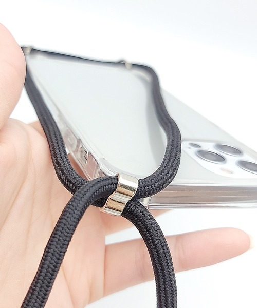 Lace Ladies（レースレディース）の「パラコード付き クリアiPhoneケース（スマホケース/カバー・レディース・グリーン/ブラック/ホワイト・B/F/K/I/C/D/H/A/G/E/J/Q/O/R/P/V/W/U/X）」の12枚目の写真