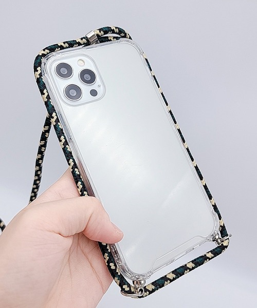 Lace Ladies（レースレディース）の「パラコード付き クリアiPhoneケース（スマホケース/カバー・レディース・グリーン/ブラック/ホワイト・B/F/K/I/C/D/H/A/G/E/J/Q/O/R/P/V/W/U/X）」の13枚目の写真