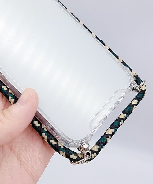 Lace Ladies（レースレディース）の「パラコード付き クリアiPhoneケース（スマホケース/カバー・レディース・グリーン/ブラック/ホワイト・B/F/K/I/C/D/H/A/G/E/J/Q/O/R/P/V/W/U/X）」の15枚目の写真