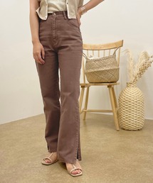 apres jour clair | 【apres jour clair】スリットフレアデニム【ZOZOTOWN限定アイテム】(デニムパンツ)