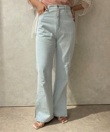 apres jour clair | 【apres jour clair】スリットフレアデニム【ZOZOTOWN限定アイテム】(デニムパンツ)