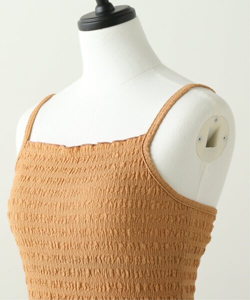 RAY CASSIN（レイカズン）の「くしゅくしゅカップ付きキャミ（キャミソール・レディース・ブラウン/オレンジ/キナリ/ベージュ・FREE）」の20枚目の写真