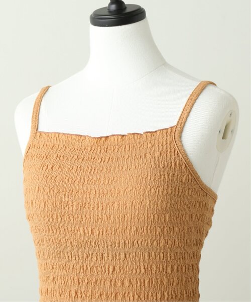 RAY CASSIN（レイカズン）の「くしゅくしゅカップ付きキャミ（キャミソール・レディース・ブラウン/オレンジ/キナリ/ベージュ・FREE）」の19枚目の写真