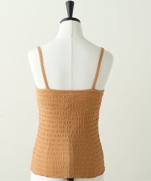 RAY CASSIN（レイカズン）の「くしゅくしゅカップ付きキャミ（キャミソール・レディース・ブラウン/オレンジ/キナリ/ベージュ・FREE）」の16枚目の写真