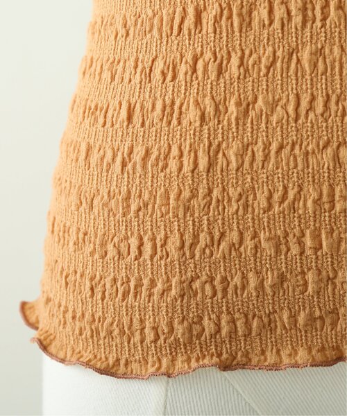 RAY CASSIN（レイカズン）の「くしゅくしゅカップ付きキャミ（キャミソール・レディース・ブラウン/オレンジ/キナリ/ベージュ・FREE）」の13枚目の写真