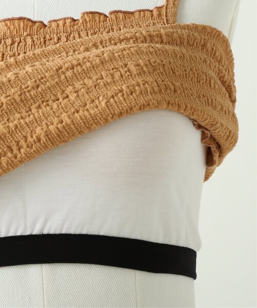 RAY CASSIN（レイカズン）の「くしゅくしゅカップ付きキャミ（キャミソール・レディース・ブラウン/オレンジ/キナリ/ベージュ・FREE）」の11枚目の写真