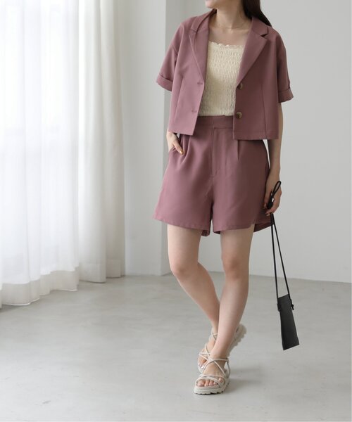 RAY CASSIN（レイカズン）の「くしゅくしゅカップ付きキャミ（キャミソール・レディース・ブラウン/オレンジ/キナリ/ベージュ・FREE）」の6枚目の写真