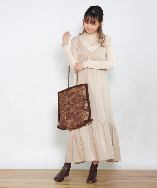 Crisp yours（クリスプユアーズ）の「メロウメッシュTシャツ（Tシャツ/カットソー・レディース・カーキ/アイボリー/テラコッタ・FREE）」の9枚目の写真