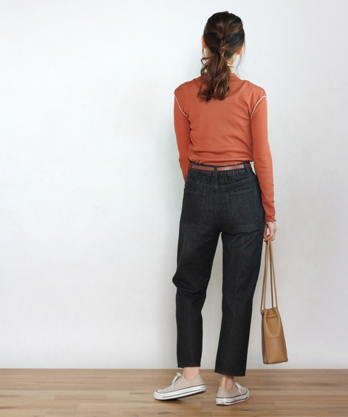 Crisp yours（クリスプユアーズ）の「メロウメッシュTシャツ（Tシャツ/カットソー・レディース・カーキ/アイボリー/テラコッタ・FREE）」の14枚目の写真